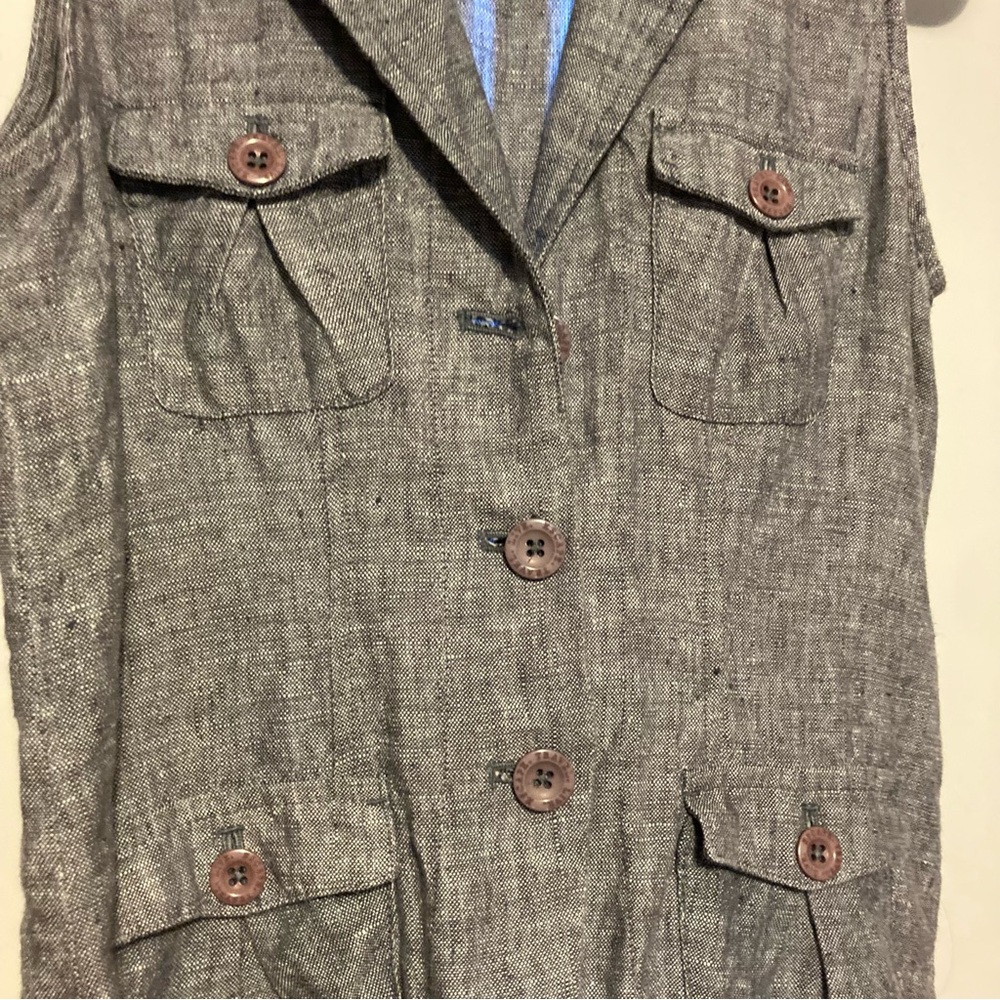 Linen vest - Picture 3 of 4